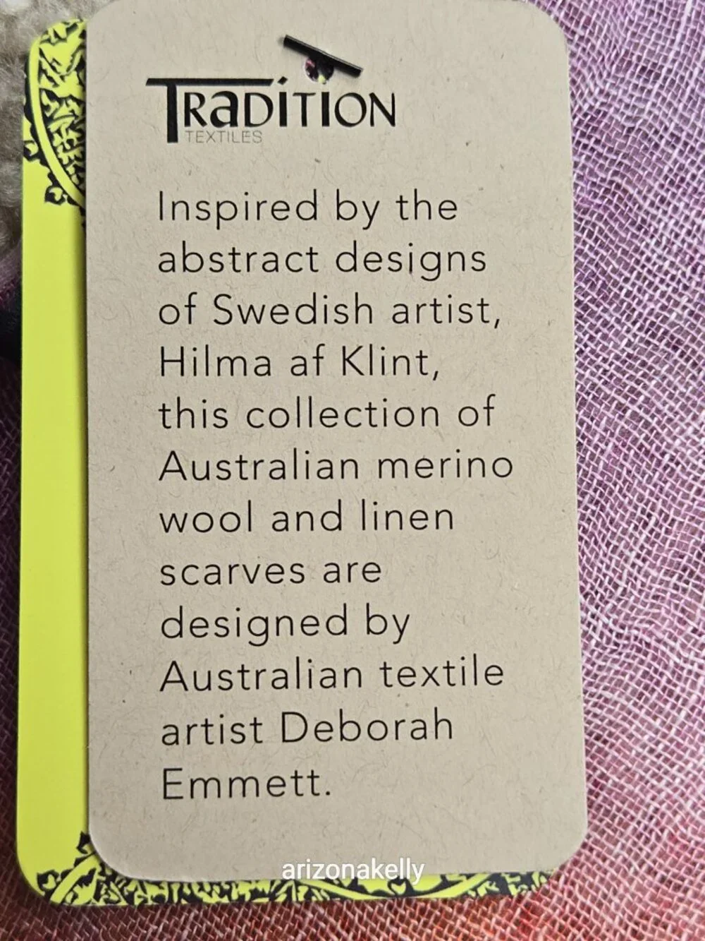 Tradition Textiles this linen